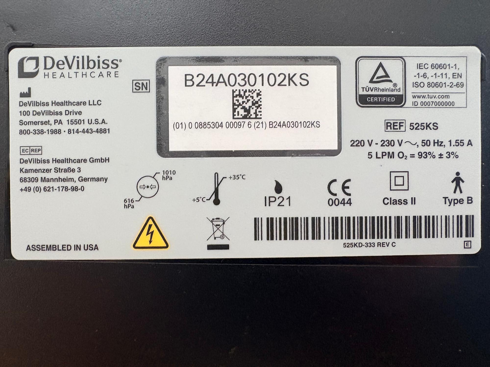 Compact525ks typenschild