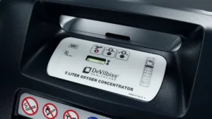 Display des Compact 525KS mit aktiver Sauerstoff-Statusanzeige